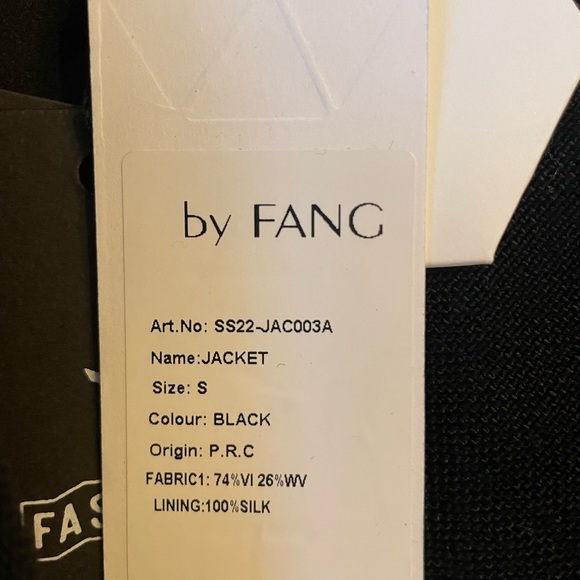 by FANG - black button up jacket - Picture 3 of 4